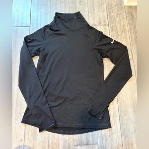 Nike Pro DRI-FIT long sleeve zip up. Black. Size Large. Used in good condition.